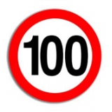 Borg-Hico TWY108 - знак інформаційний - ліміт швидкості 100км/год